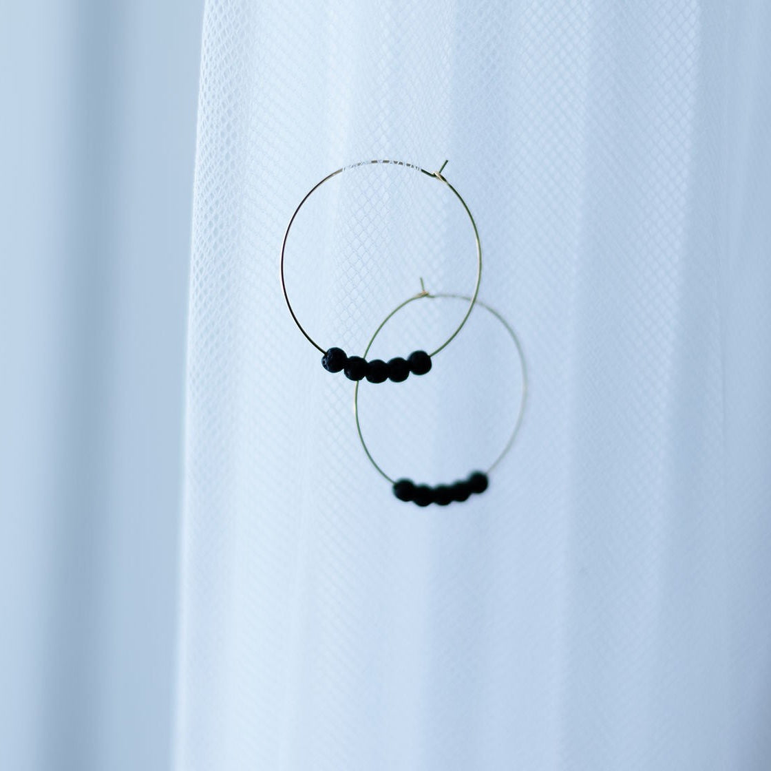 14K Gold Plated Diffuser Earrings - Circle