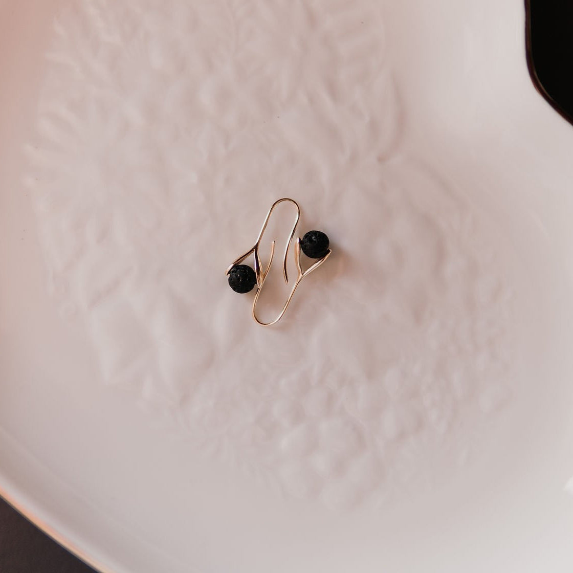 14K Gold Plated Diffuser Earrings - Drop
