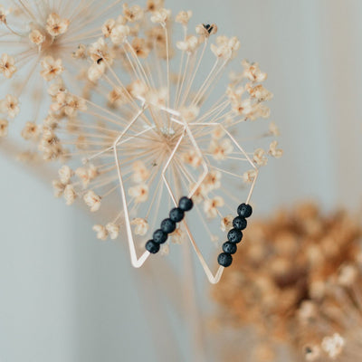 14K Gold Plated Diffuser Earrings - Rhombus