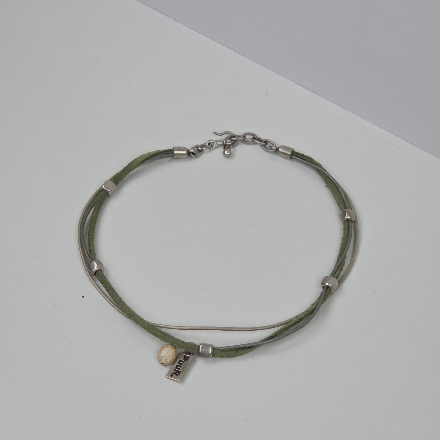PURE™ Green Cord Jewelry – Wearable as a Necklace &amp; Bracelet