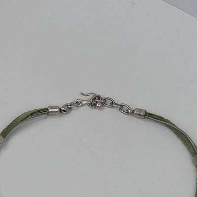 PUUR Groen Koord Sieraad – Draagbaar als Ketting & Armband