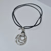 PURE™ Black Cord Necklace – Organic Pendant