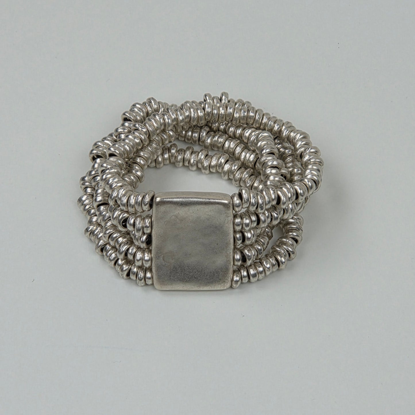 Hevi Brede Elastische Armband – Ringen & Plaat