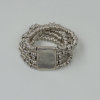 Hevi Brede Elastische Armband – Ringen & Plaat