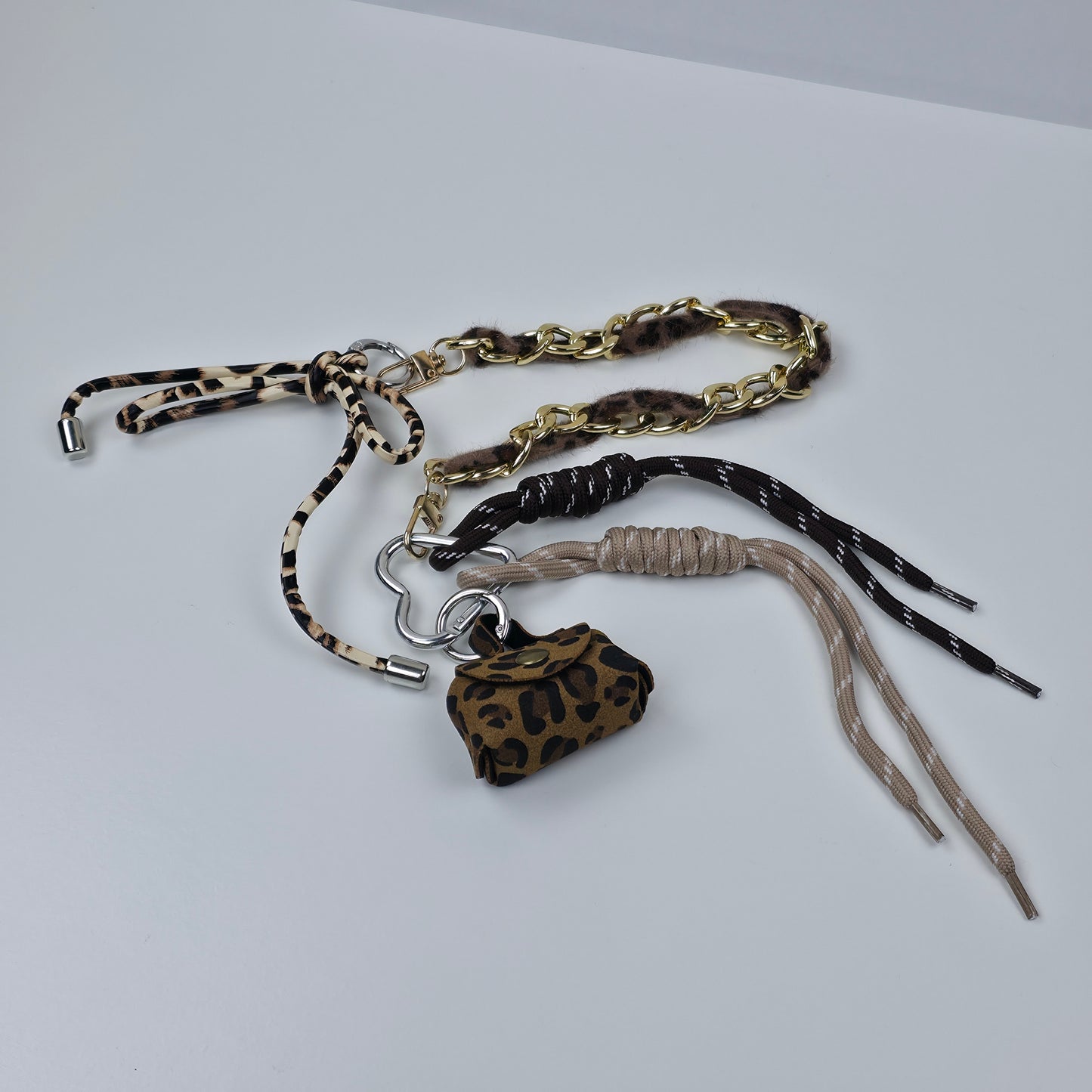 MICHELLE Bag Charm Leopard Chain