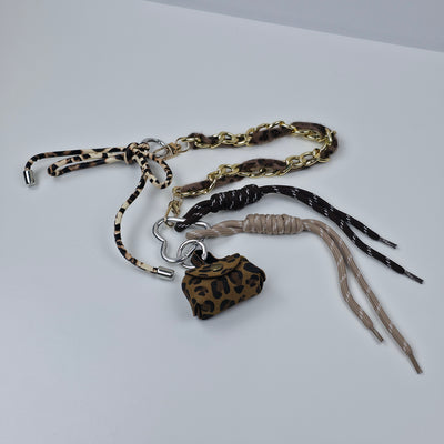 MICHELLE Bag Charm Leopard Chain