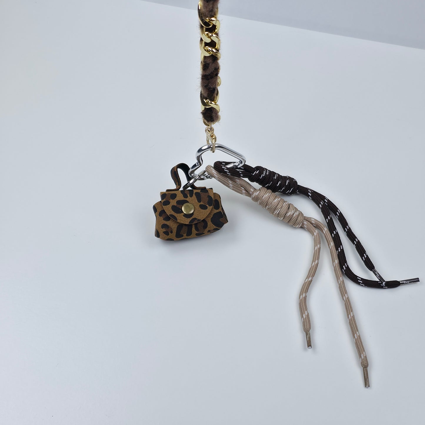 MICHELLE Bag Charm Leopard Chain