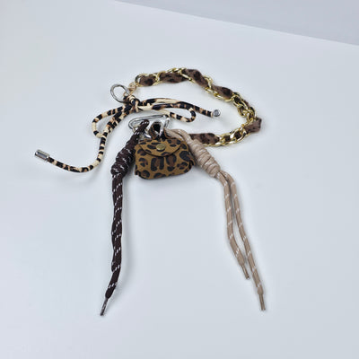 MICHELLE Bag Charm Leopard Chain