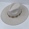 MICHELLE Suede Fedora Hat met Hartjesband