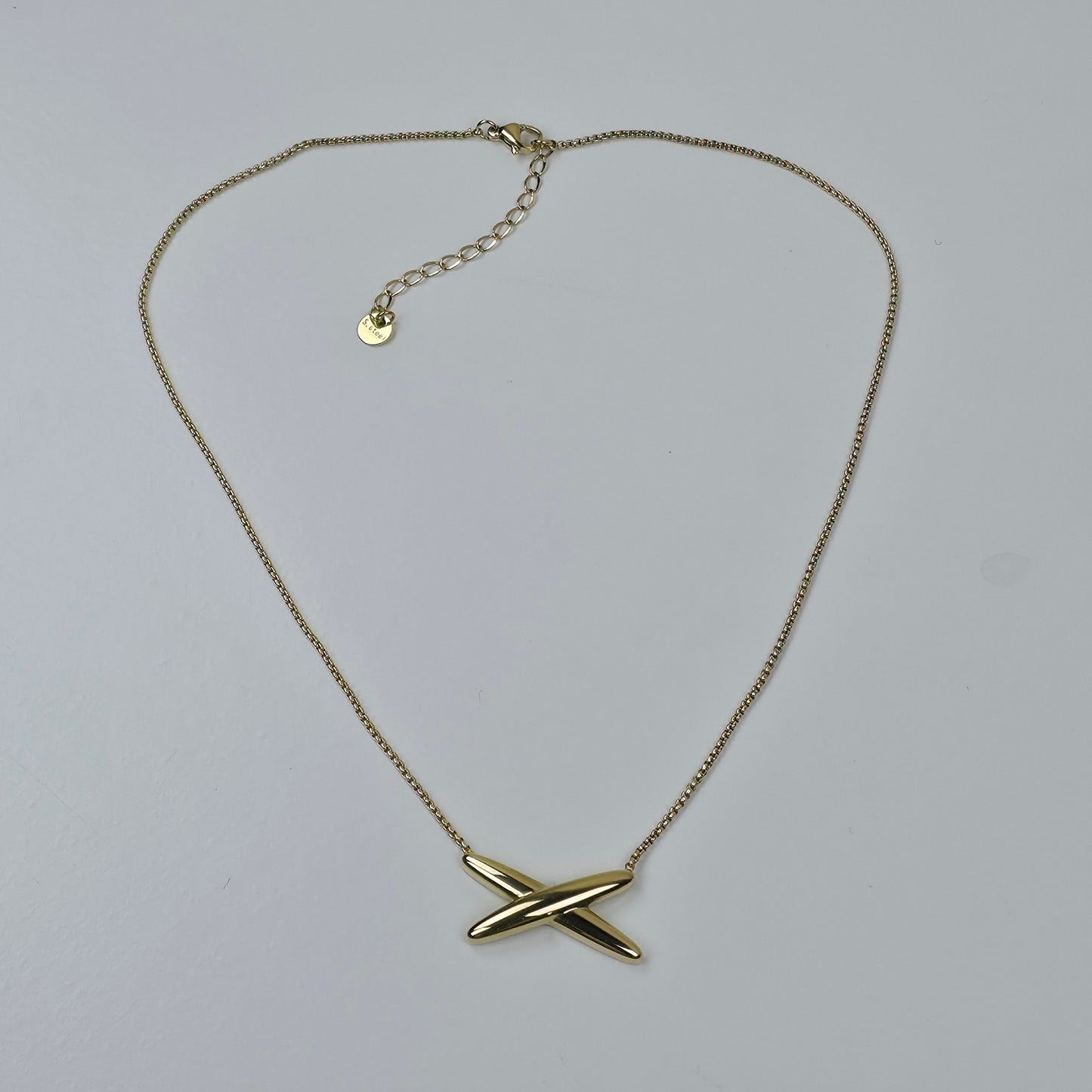 IM Cross Gold Necklace
