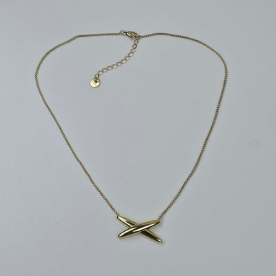 IM Cross Gold Necklace