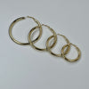 IM Classic Gold Hoop Earrings – Tijdloze Elegantie