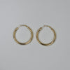IM Classic Gold Hoop Earrings – Tijdloze Elegantie