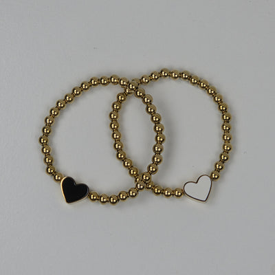 IM Beaded Heart Bracelet