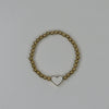 IM Beaded Heart Bracelet
