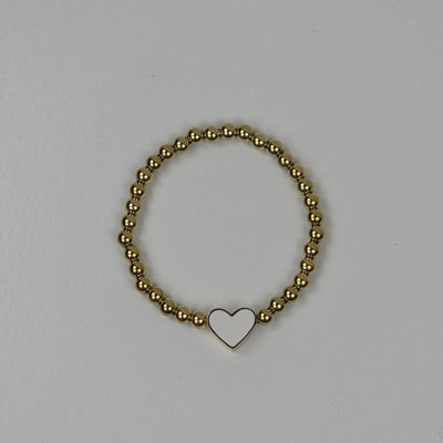 IM Beaded Heart Bracelet