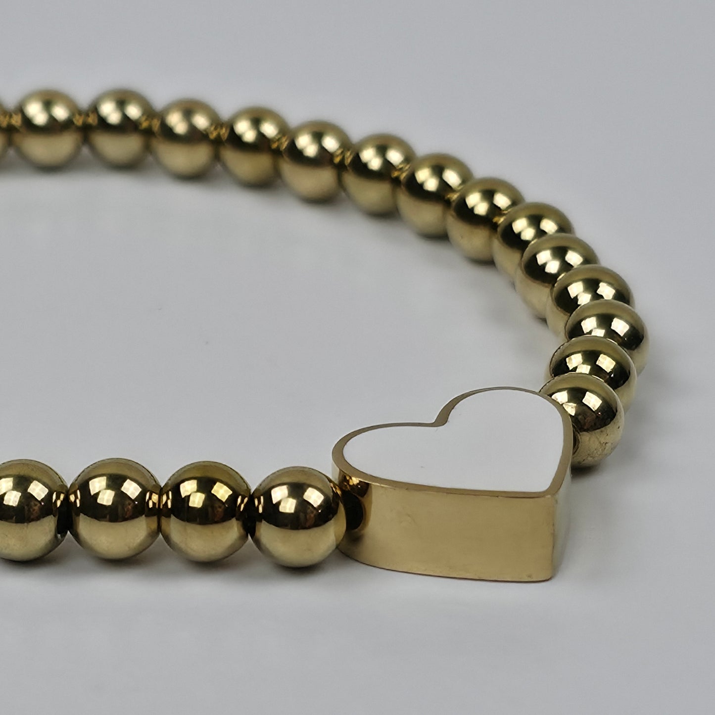 IM Beaded Heart Bracelet