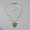 IM Monstera Leaf Necklace