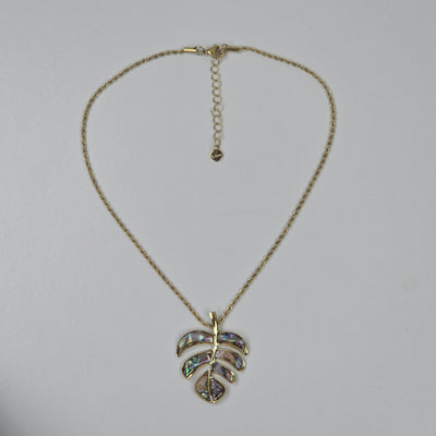 IM Monstera Leaf Necklace
