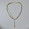 IM Pearl Disc & Heart Necklace