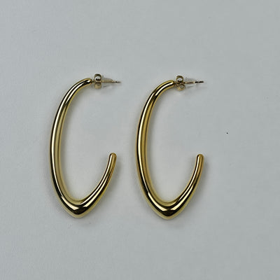 IM Sleek V-Shape Hoop Earrings