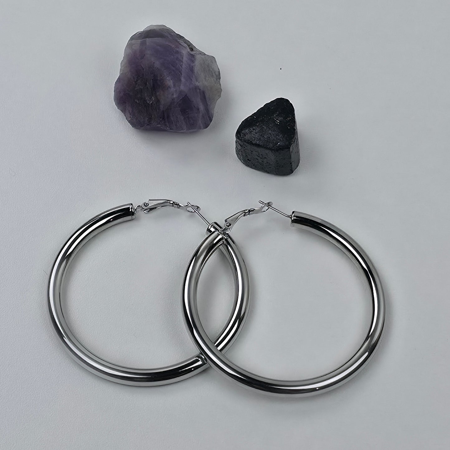 IM Classic Silver Hoop Earrings