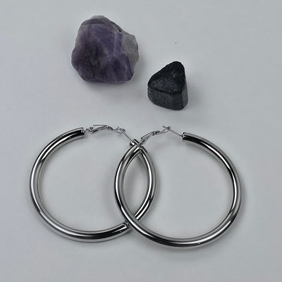 IM Classic Silver Hoop Earrings