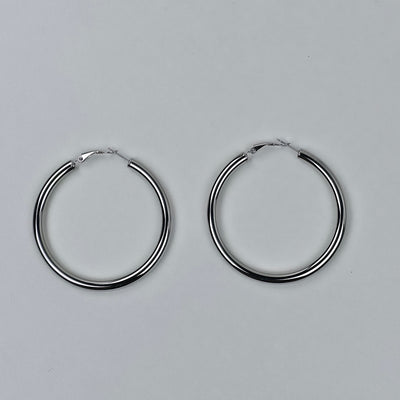 IM Classic Silver Hoop Earrings