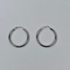 IM Classic Silver Hoop Earrings