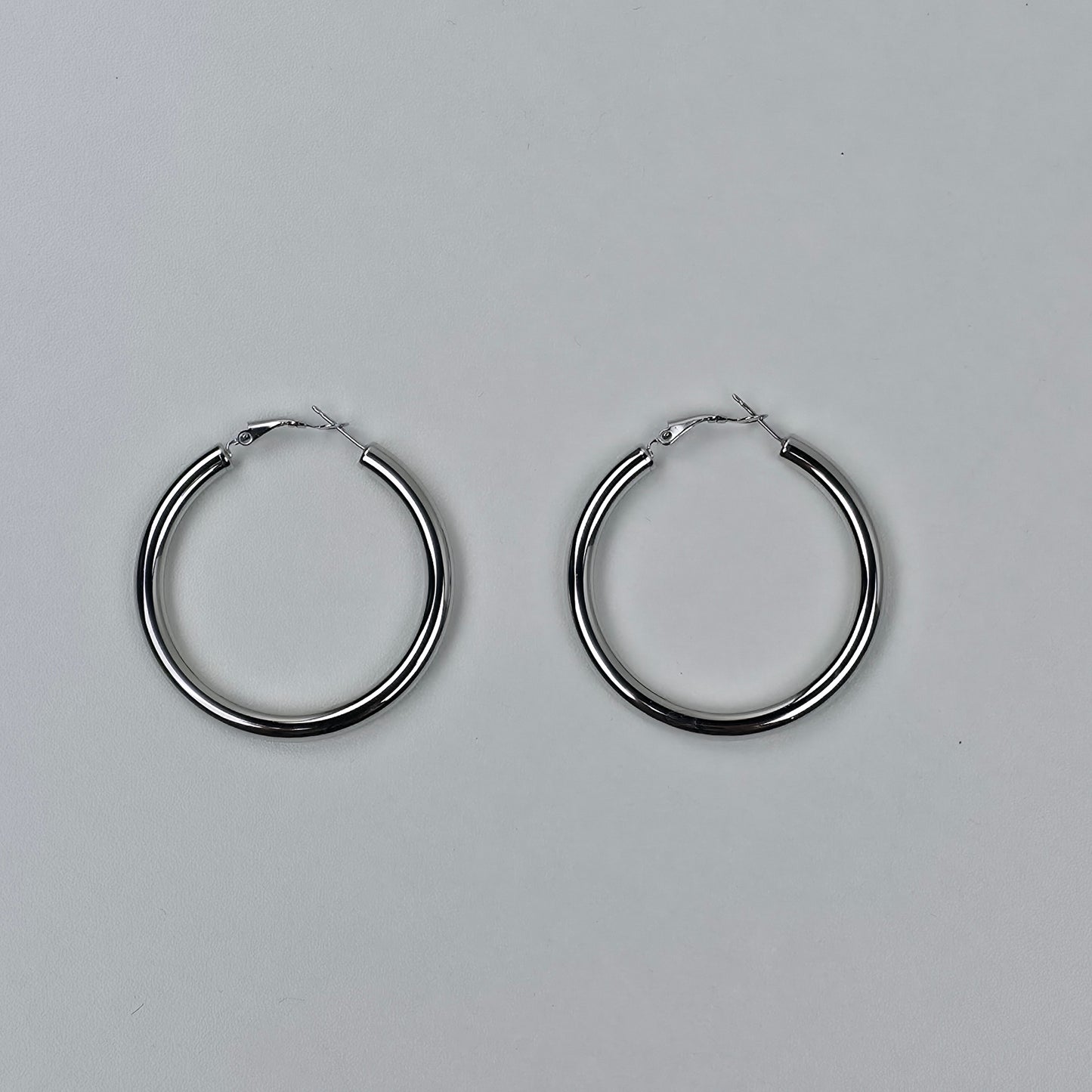 IM Classic Silver Hoop Earrings