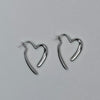 IM Open Heart Hoop Earrings