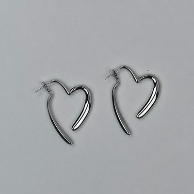 IM Open Heart Hoop Earrings