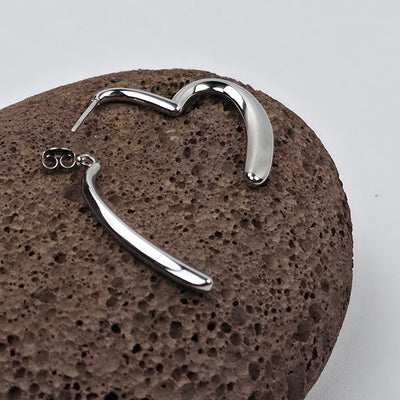 IM Open Heart Hoop Earrings