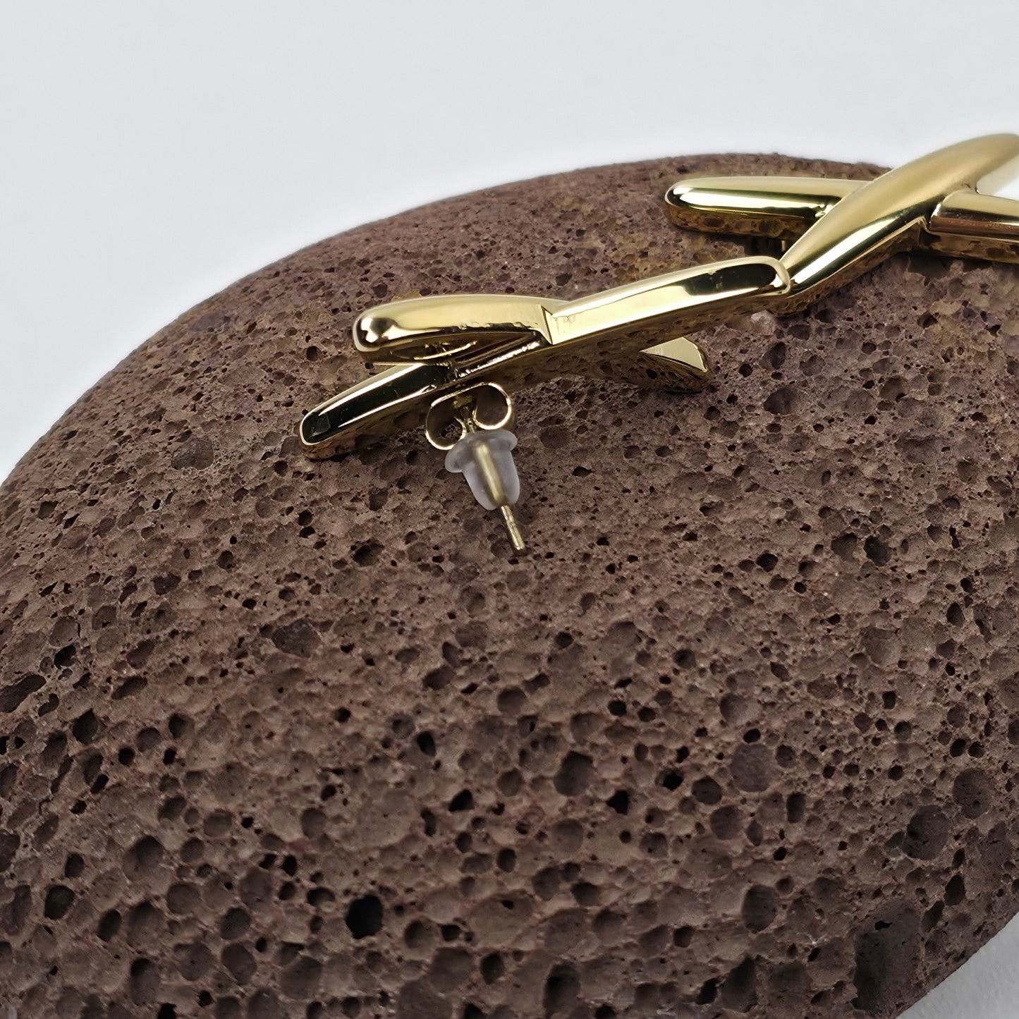 IM Minimalist Cross Stud Earrings