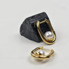 U-Hoop Pearl Earrings