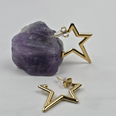 Star Outline Earrings