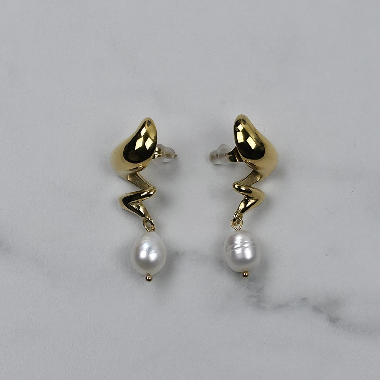Organic Pearl Drop Earrings