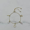 Charm Bracelet met Hart & Strass Hangers
