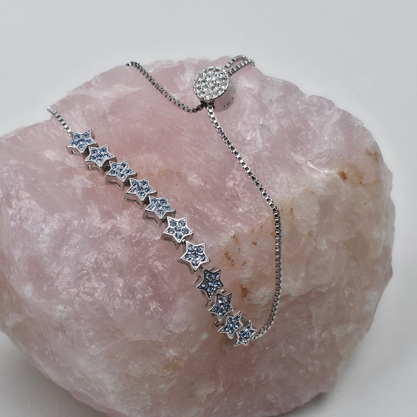 Zilverkleurige Armband met Sterren & Strass