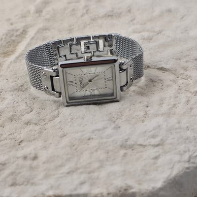 Classic Rectangular Mesh Watch