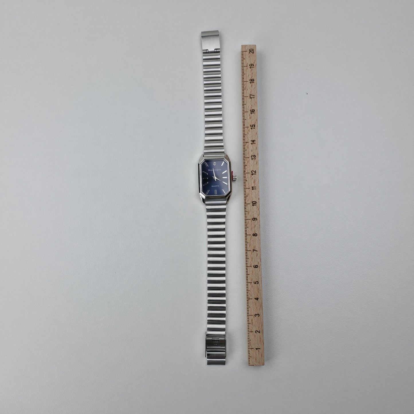 Octagon Blue Dial Watch