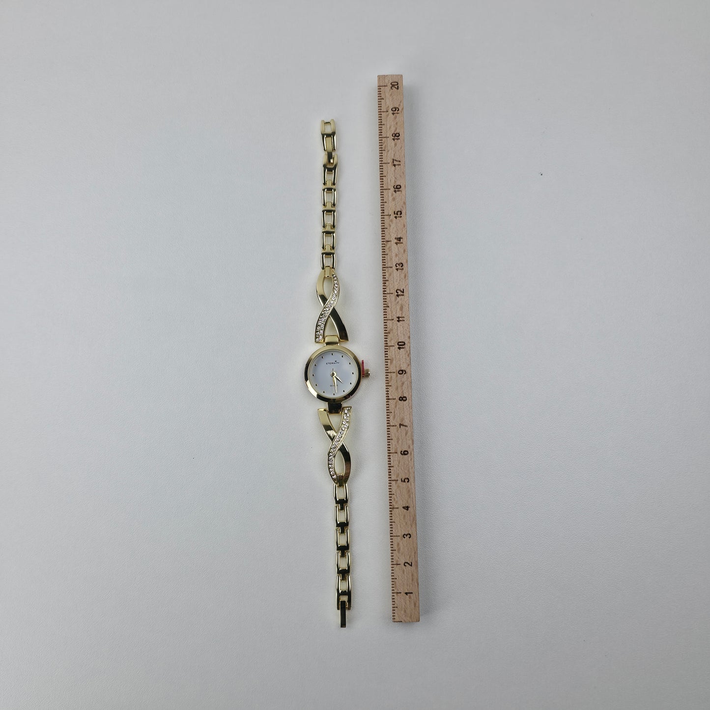 Elegant Crystal Bracelet Watch Silver & Gold