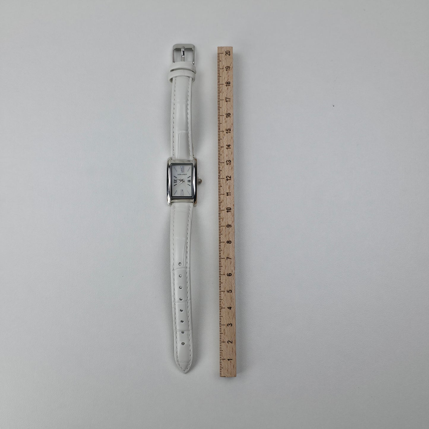 Classic Rectangular Leather Watch