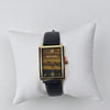 Rectangular Leather Strap Watch