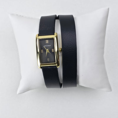Wrap Leather Strap Watch in 2 kleuren