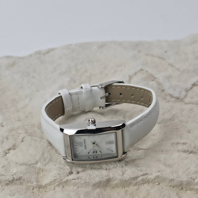 Classic Rectangular Leather Watch