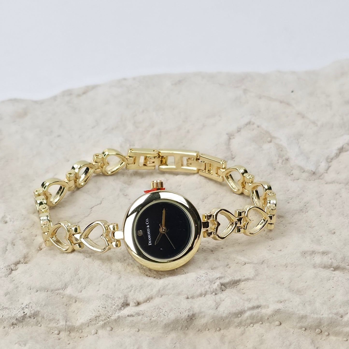 Heart Bracelet Watch in Goud of Zilver