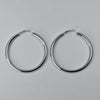 Zilverkleurige Hoops – 7 cm