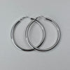 Zilverkleurige Hoops – 7 cm