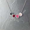 Handgemaakte Ketting Vier Cirkels – Multi Kleuren Design